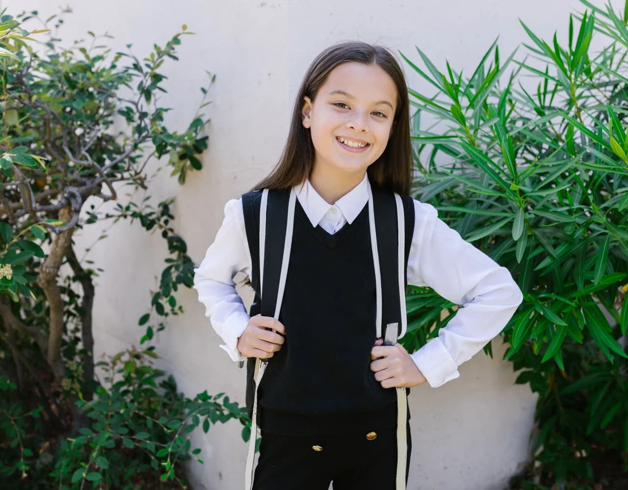 A child smiling